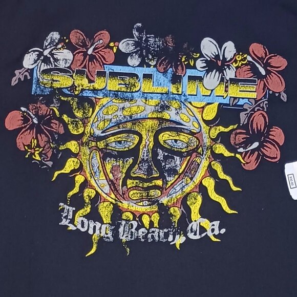 Sublime 40 Oz. To Freedom Mens Large T Shirt Black Short Sleeve Long Beach Ca. - Picture 3 of 8